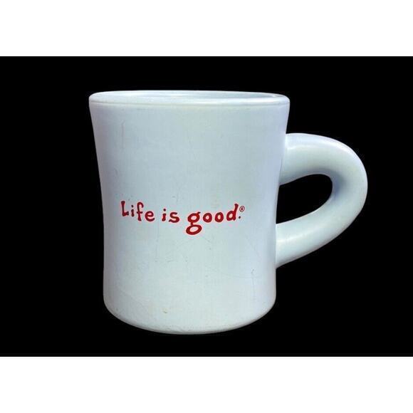 Good Home By Life Is Good “Silly.” Light Blue Coffee Cup Mug 12oz - Picture 1 of 7